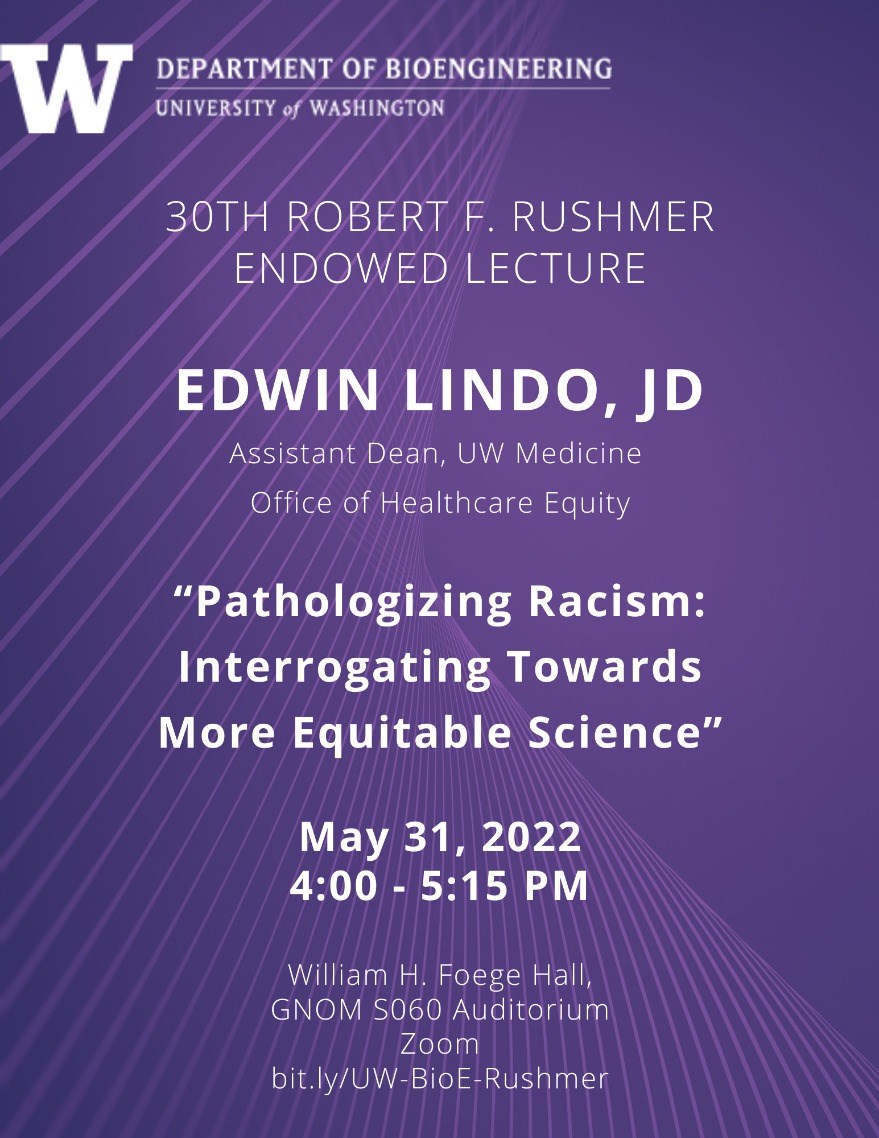 BioE Rushmer Endowed Lecture: Edwin Lindo