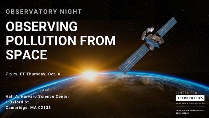 CANCELLED - Observatory Night: Observing Pollution from Space