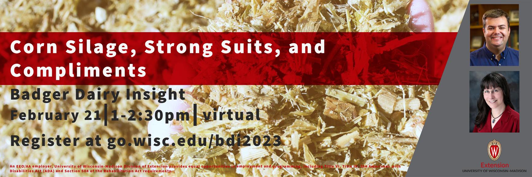 Corn Silage, Strong Suits, and Compliments