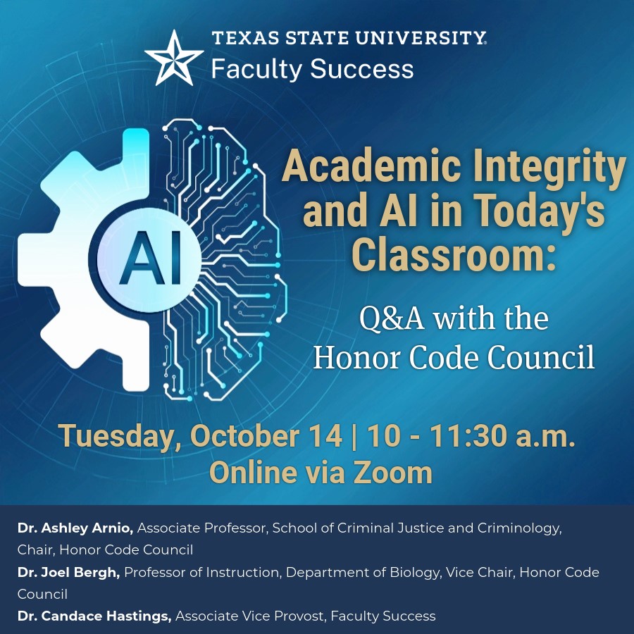 (10/14/25) Academic Integrity and AI in Today's Classroom: Q&A with the Honor Code Council