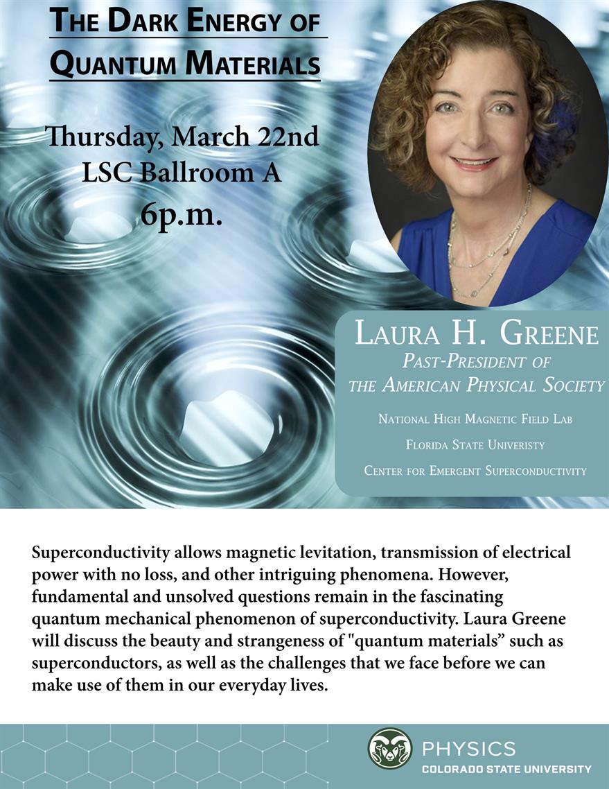 Public Lecture: The Dark Energy of Quantum Materials