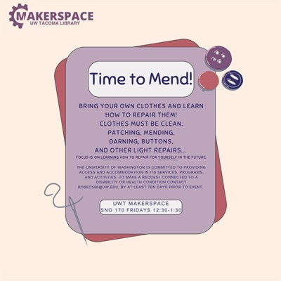 Makerspace: Time to Mend!