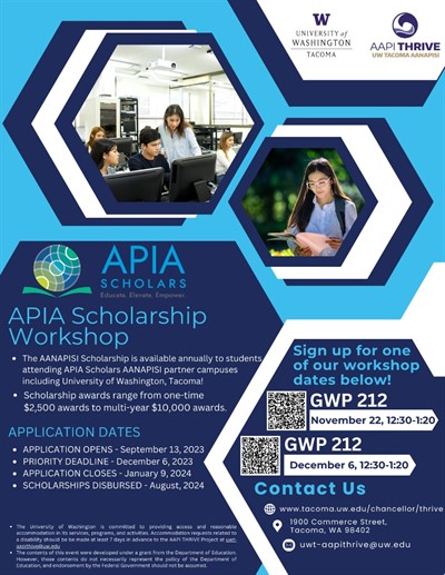 APIA Scholarship Workshop