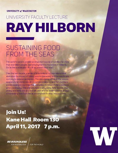 University Faculty Lecture: Sustaining Food from the Seas