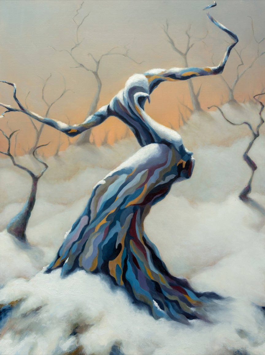 Nevada City Winery Gallery "Rooted in Color" by Mary Lett Kober