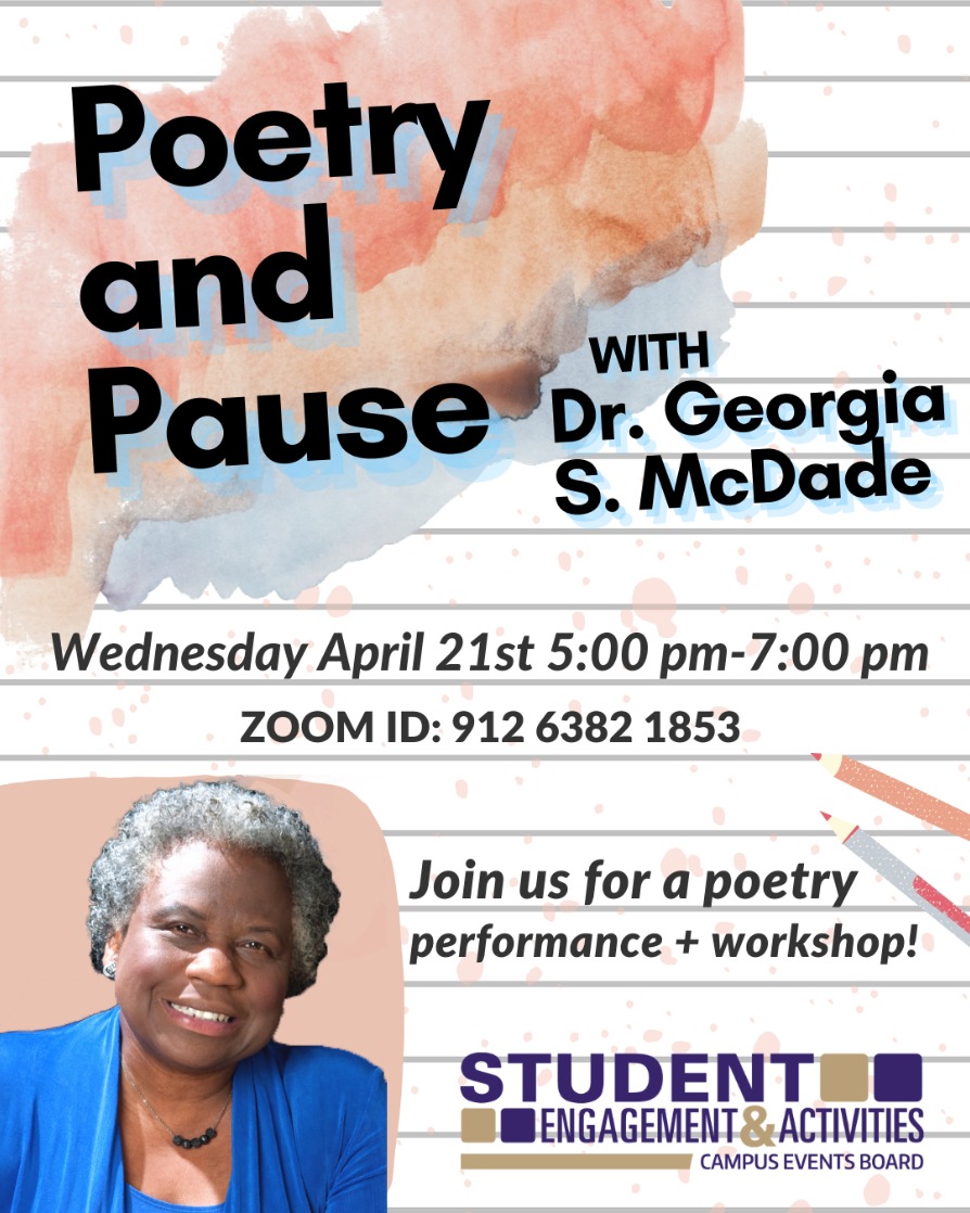 CEB Poetry & Pause w Dr. Georgia S. Mcdade