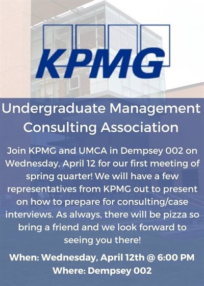 UMCA - KPMG Info Session
