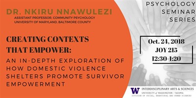 Creating Contexts that Empowers: Dr. Nkiru Nnawulezi