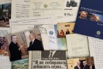 Collage of various diplomacy materials and images.