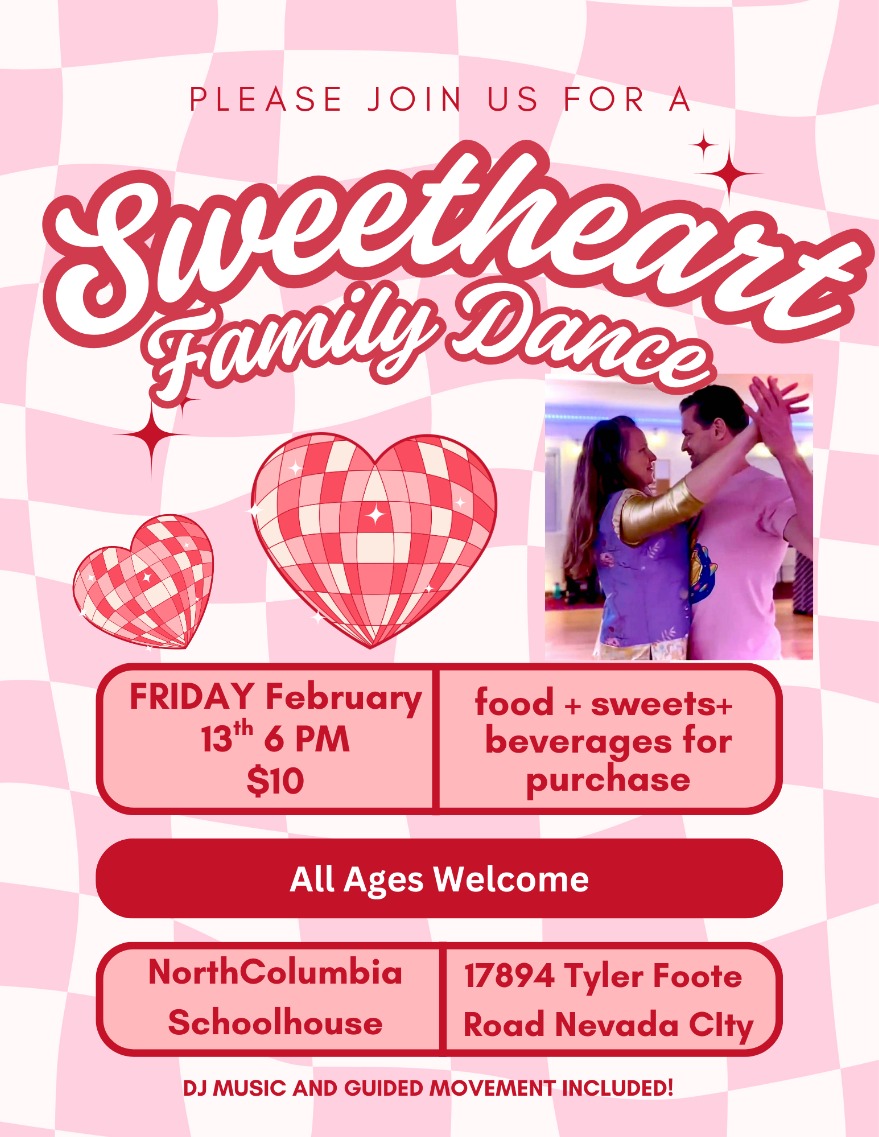 Sweetheart Family Dance, Friday, February 13, 2026, 6 - 10pm