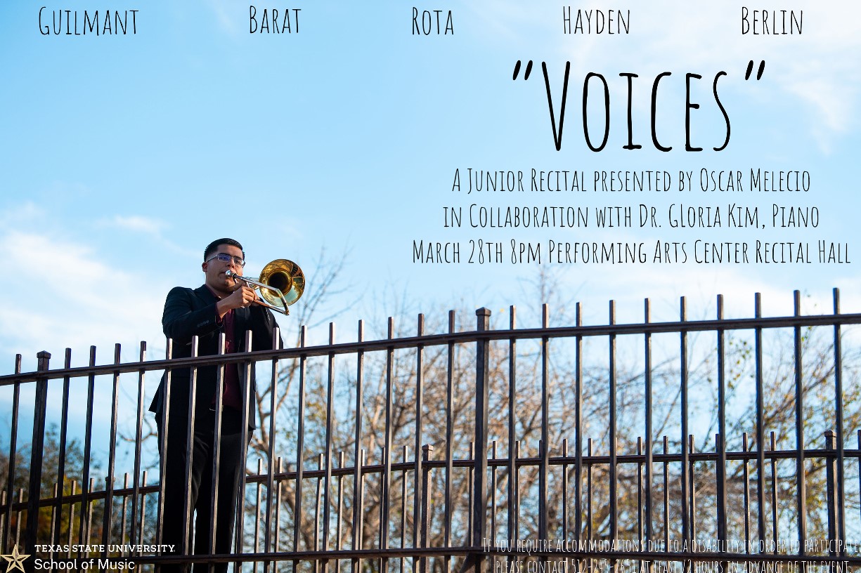Student Artist Series | Oscar Melecio Patino, tenor trombone (Junior Recital)