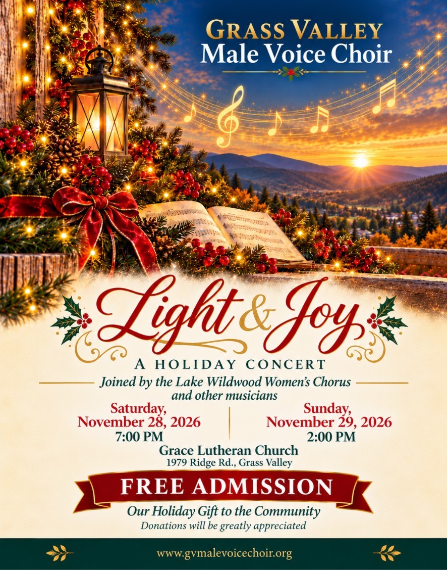 Light & Joy -- Free Holiday Concert | Grass Valley Male Voice Choir