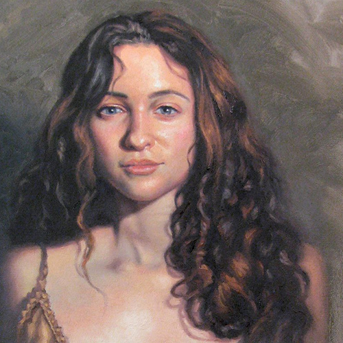Portrait Painting in Oil and Acrylic