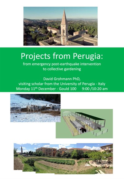Projects from Perugia: from emergency post-earthquake intervention to collective gardening