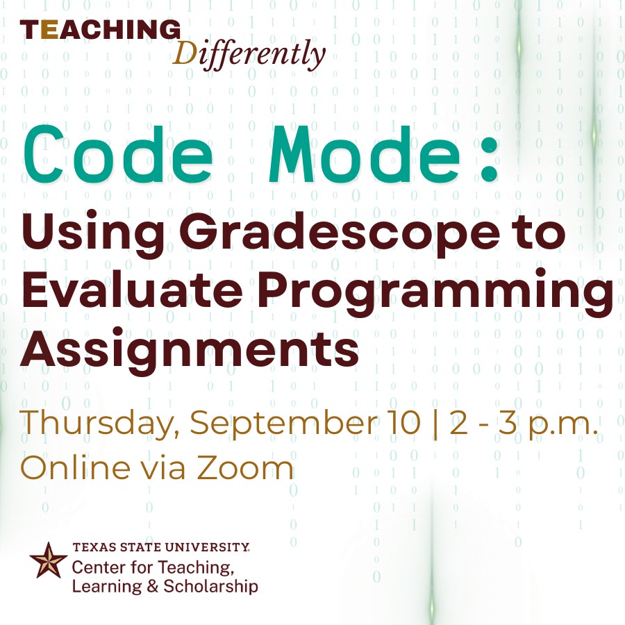 Code Mode: Using Gradescope to Evaluate Programming Assisgnments