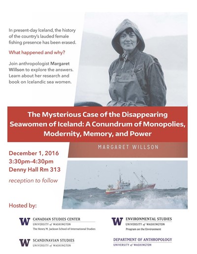 "The Mysterious Case of the Disappearing  Seawomen of Iceland: A Conundrum of Monopolies, Modernity, Memory, and Power" - Margaret Willson