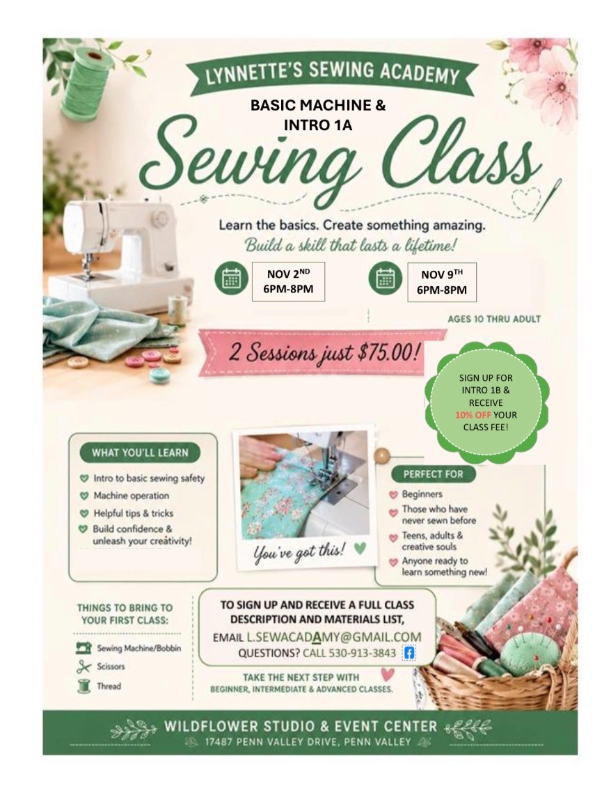 Lynnette's Sewing Academy Intro 1A