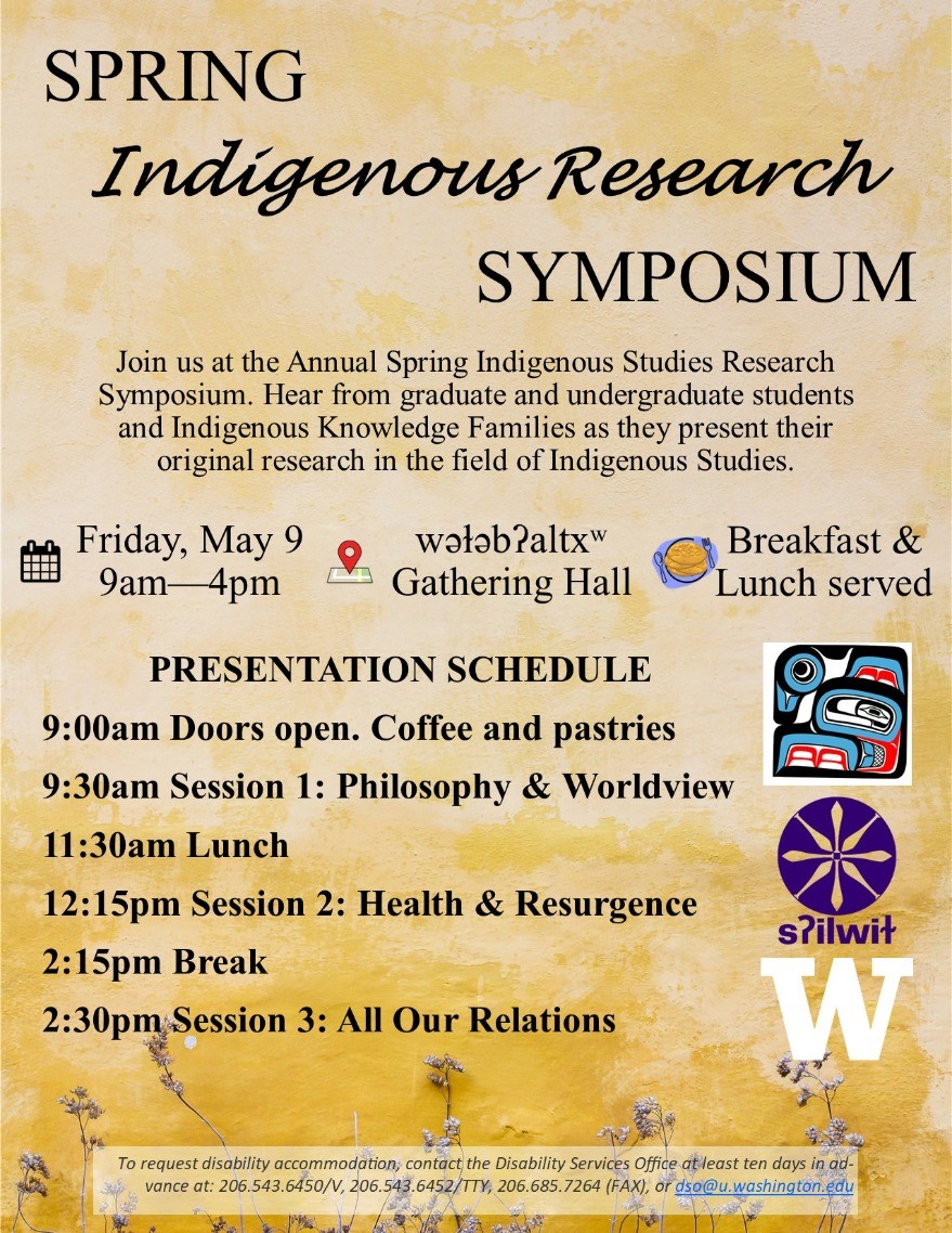 Indigenous Studies Research Symposium, Friday, May 9, 2025, 9 a.m. - 4 p.m.