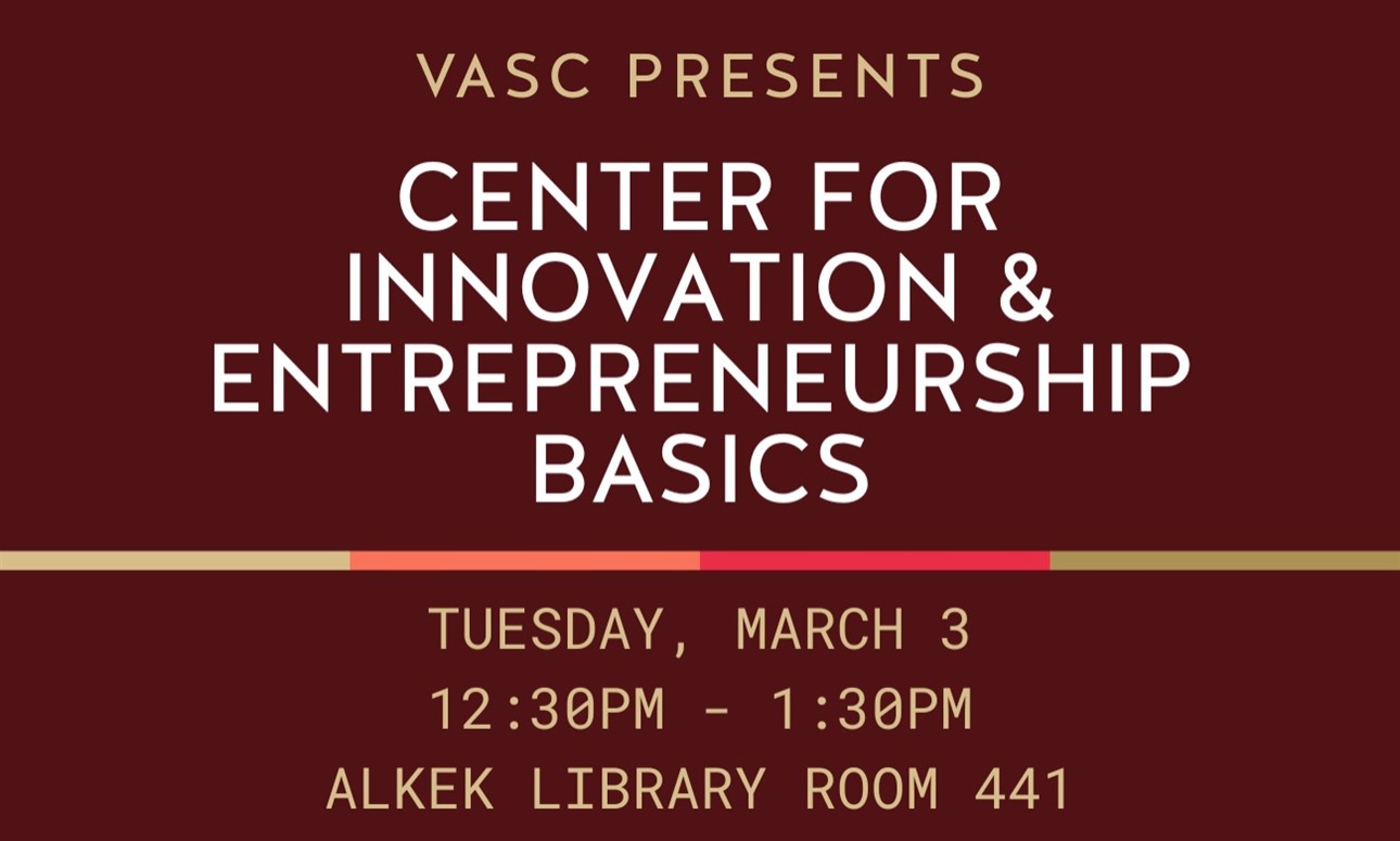 Center for Innovation & Entrepreneurship (CIE) Veteran Info Workshop