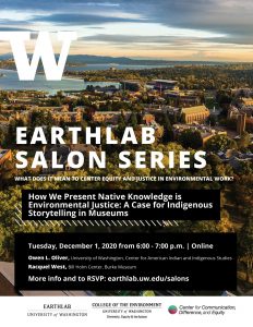 SALON: How We Present Native Knowledge is Environmental Justice:  A case for Indigenous storytelling in museums