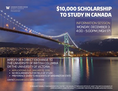 CANADA | Study Abroad Information Session: Corbett BC-WA International Exchange Program