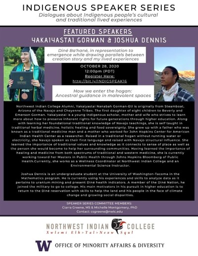 Indigenous Speaker Series: Yakaiyastai Gorman & Joshua Dennis
