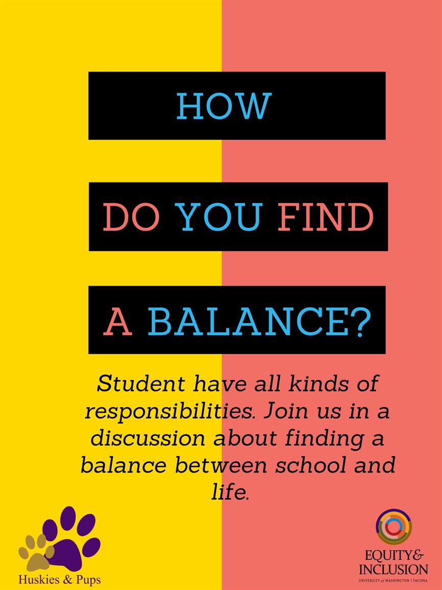 How do you find a balance?