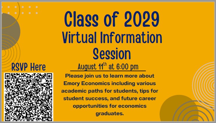 Class of 2029 Virtual Information Session: Economics Program