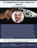 An event flyer with Julian De Freitas' headshot An event flyer with Julian De Freitas' headshot
