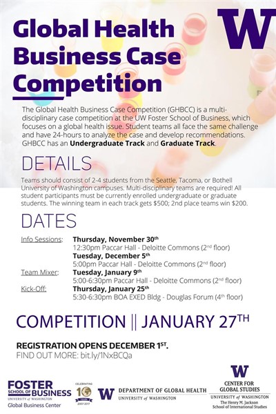 Global Health Business Case Competition Info Session