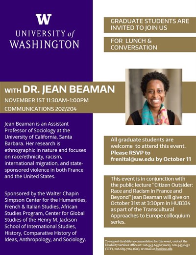 Lunch and Conversation with Jean Beaman
