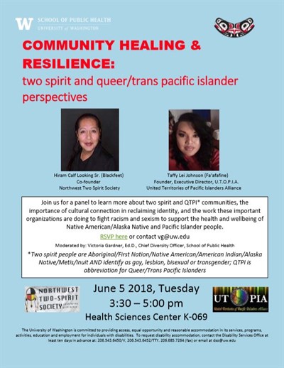 Community Healing and Resilience: Two Spirit and Queer/Trans Pacific Islander Perspectives