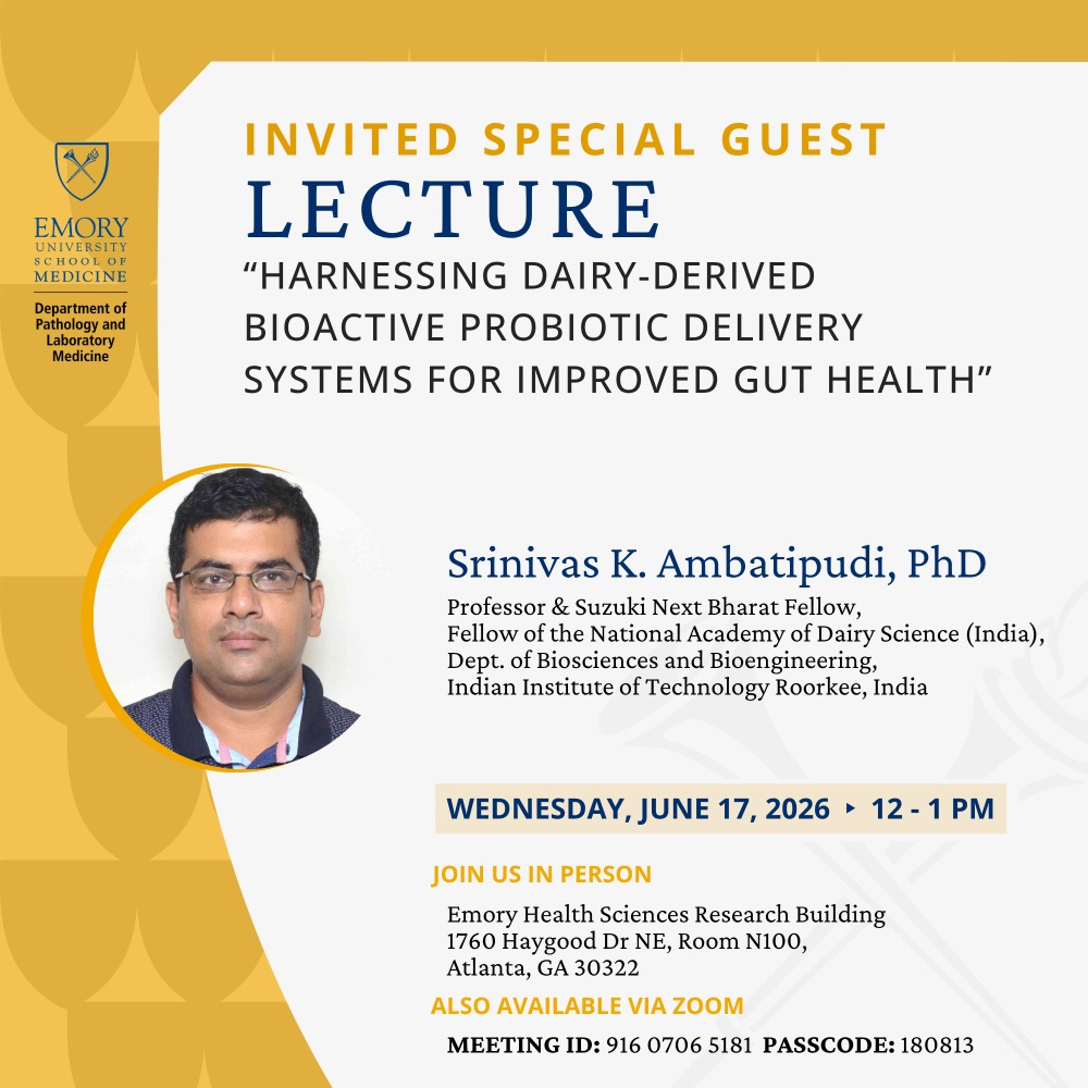 Invited Guest Speaker - Srinivas K. Ambatipudi, PhD