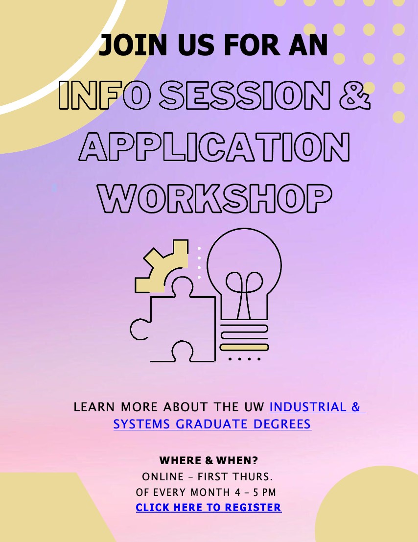 ISE Graduate Degree Info Session & Application Workshop