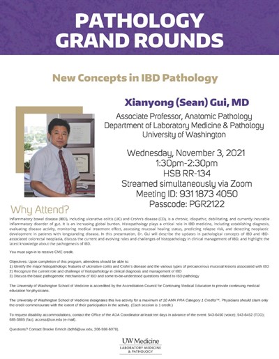 Pathology Grand Rounds: Xianyong (Sean) Gui, MD - New Concepts in IBD Pathology