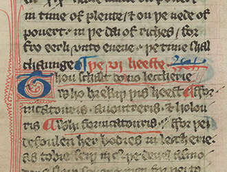 Beyond the Book of Kells: A Wycliffite Psalter