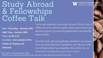 Study Abroad & Fellowships Coffee Talk