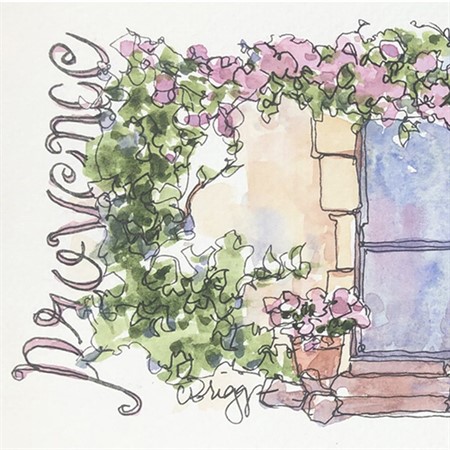 Postcard from Provence in Watercolor