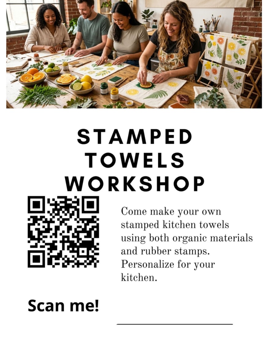 Stamped Towel Workshop