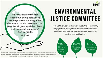 SEED and Environmental Justice Committee of King County