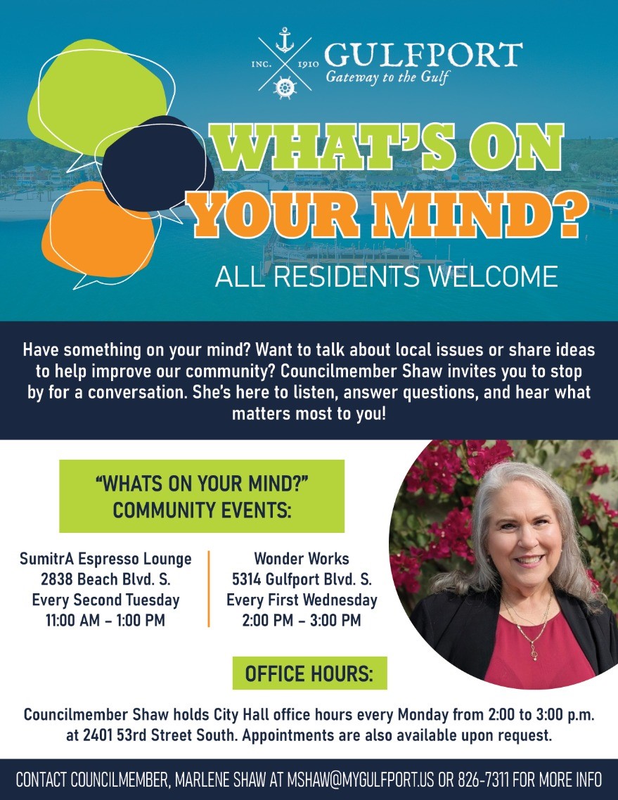 What's On Your Mind Flyer_Marlene Shaw