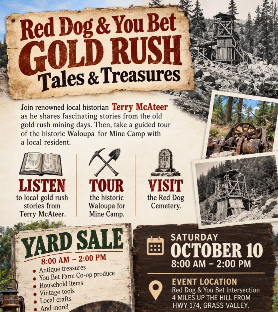 You Bet Red Dog Tales and Treasures Yard Sale