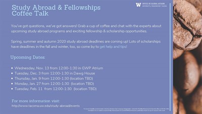 Study Abroad & Fellowships Coffee Talk