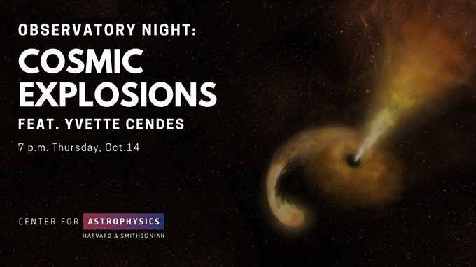 Observatory Night: Cosmic Explosions, from Supernovae to Tidal Disruption Events