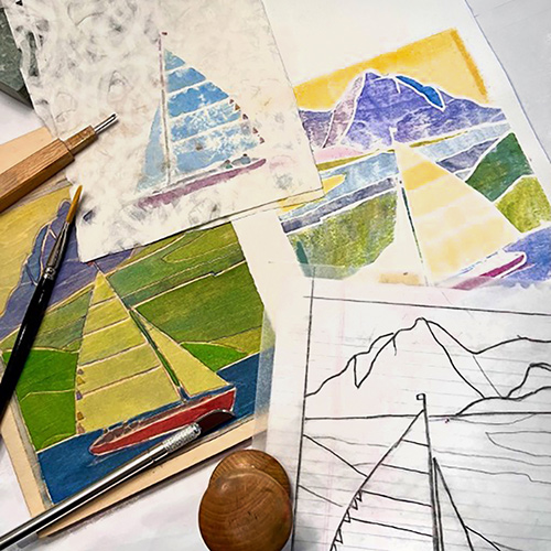 White-Line Woodblock Printing II