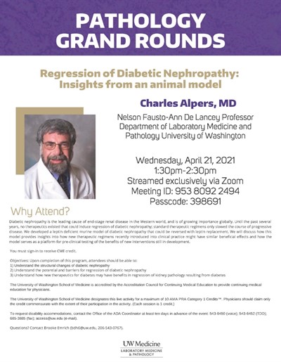 Pathology Grand Rounds Presents: Charles Alpers, MD