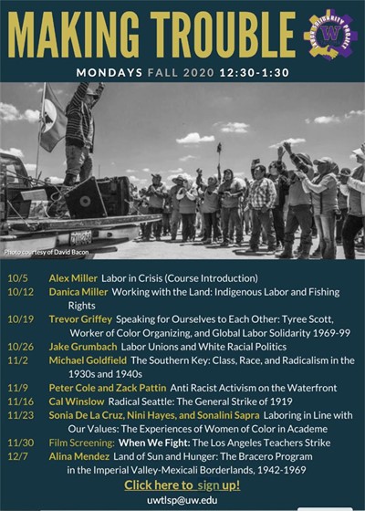 Making Trouble Seminar Series: "Land of Sun and Hunger: The Bracero Program in the Imperial Valley-Mexicali Borderlands, 1942-1969," w/Alina Méndez