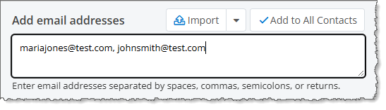 Add emails to the Address Book