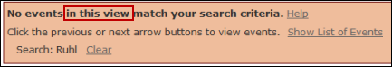 Search result panel with view