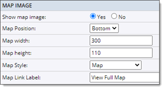 Enhanced Detail view map image settings